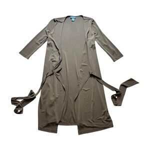Women's Sutton Studio Brown Tunic Cardigan
